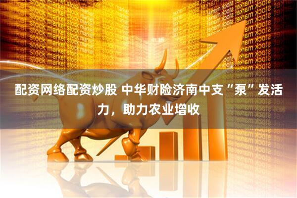 配资网络配资炒股 中华财险济南中支“泵”发活力，助力农业增收